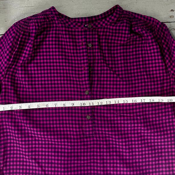 Lands end flannel top M - Picture 6 of 7